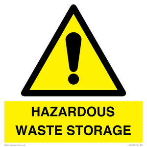 HAZARDOUS WASTE STORAGE